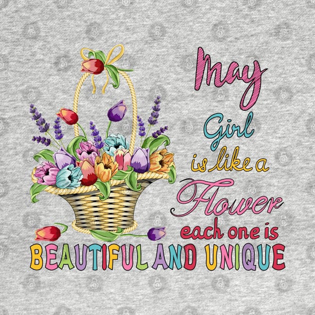 May Girl - Flower Basket by Designoholic